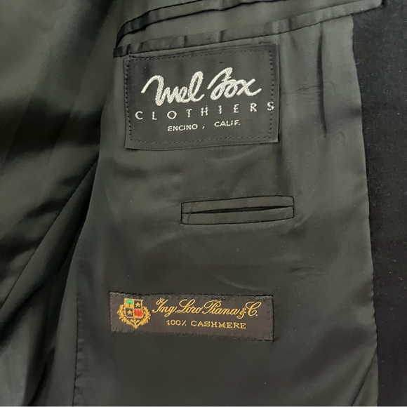 HUGO BOSS Cashmere Blazer Ing LoroPiana APOLLON Black Size 40SH - Picture 6 of 10